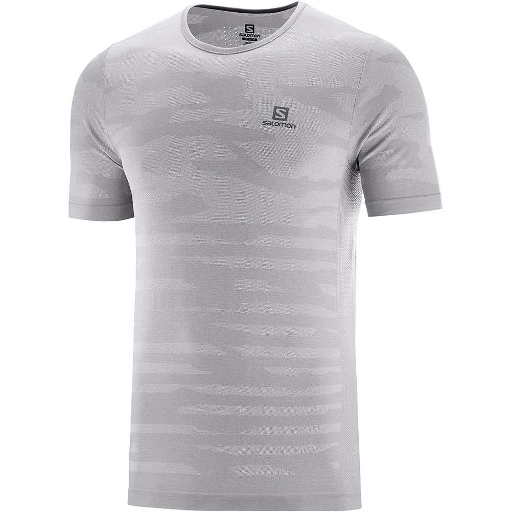 Salomon XA CAMO M Camisetas Hombre - Gris - Colombia (73089-PDML)